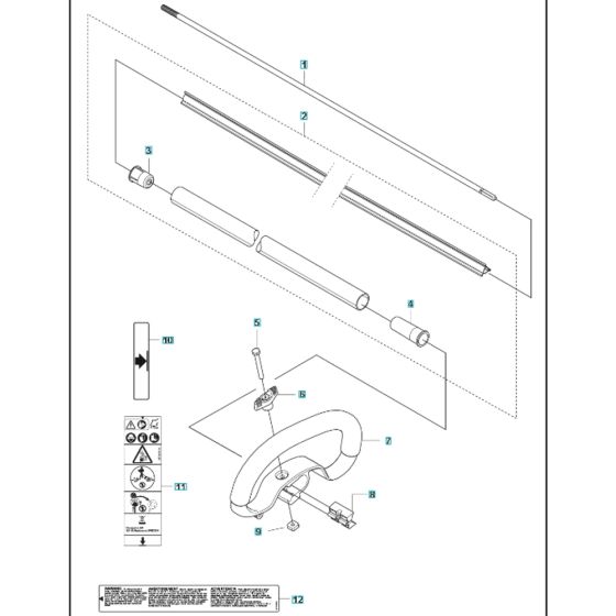 Shaft Assembly for Husqvarna 525iLST Trimmer