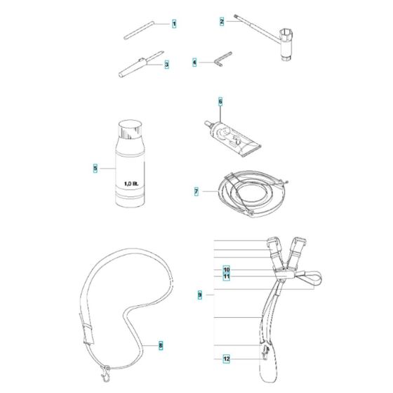 Accessories for Husqvarna 525 LS Mark II Brushcutter