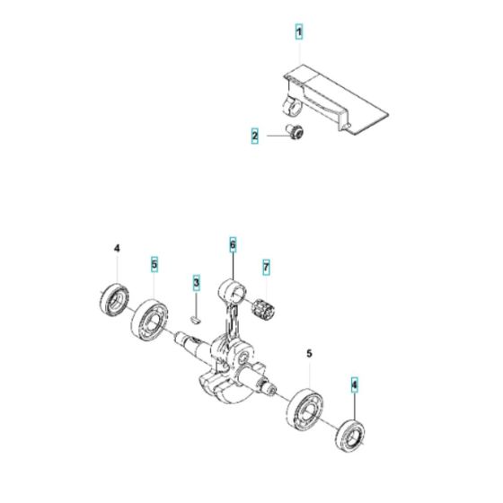 Crankshaft Assembly for Husqvarna 525 LS Mark II Brushcutter