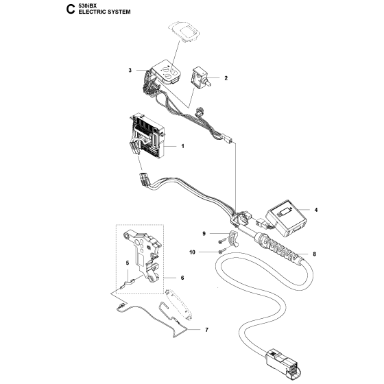 Electrical Assembly for Husqvarna 530IBX Leaf Blower