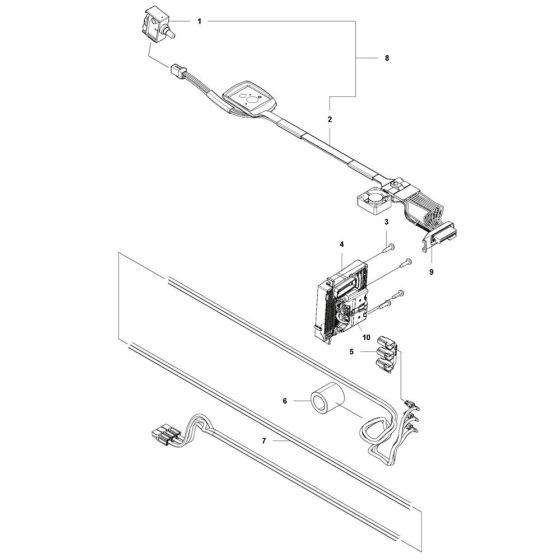 Electrical Assembly for Husqvarna 530iP4 Pole Pruners