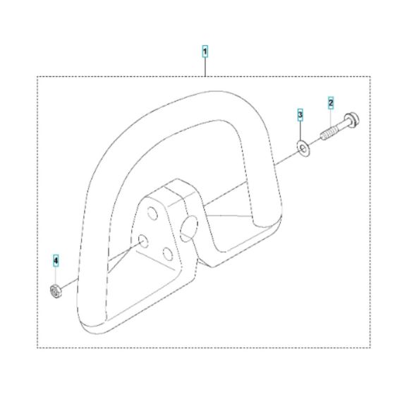 Handle Assembly for Husqvarna 531RB Brushcutter