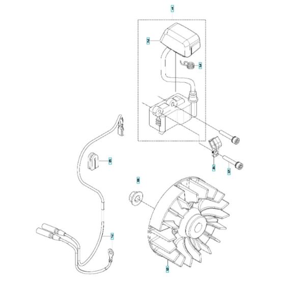 Ignition Assembly for Husqvarna 531RB Brushcutter