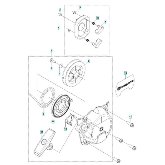 Starter Assembly for Husqvarna 531RB Brushcutter