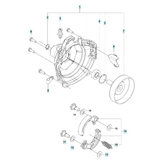 Clutch Assembly for Husqvarna 531RB Brushcutter