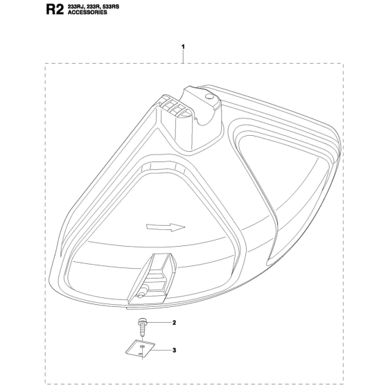 Accessories-2 Assembly For Husqvarna 533RS Brushcutters