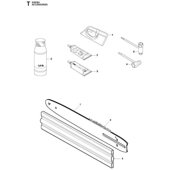 Accessories Assembly For Husqvarna 535FBX Brushcutters