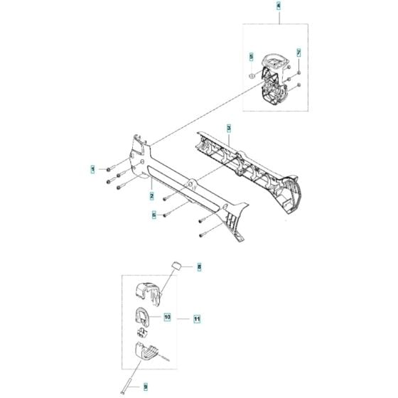 Suspension for Husqvarna 535iFR Battery Brushcutter