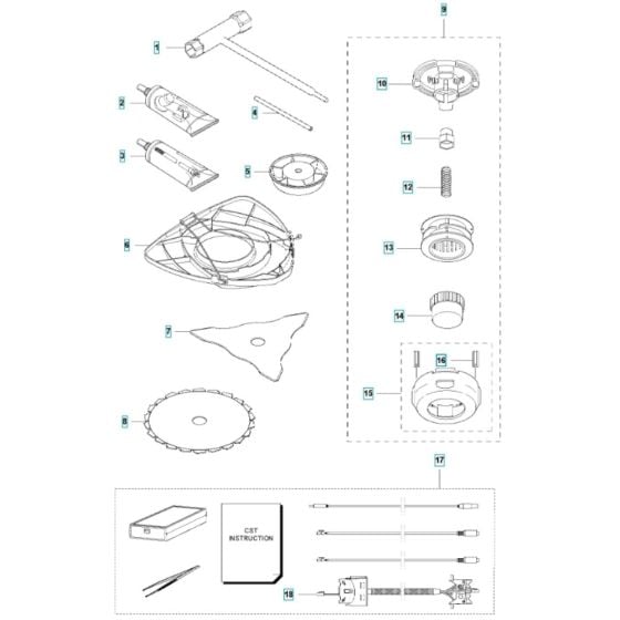 Accessories (1) for Husqvarna 535iFR Battery Brushcutter