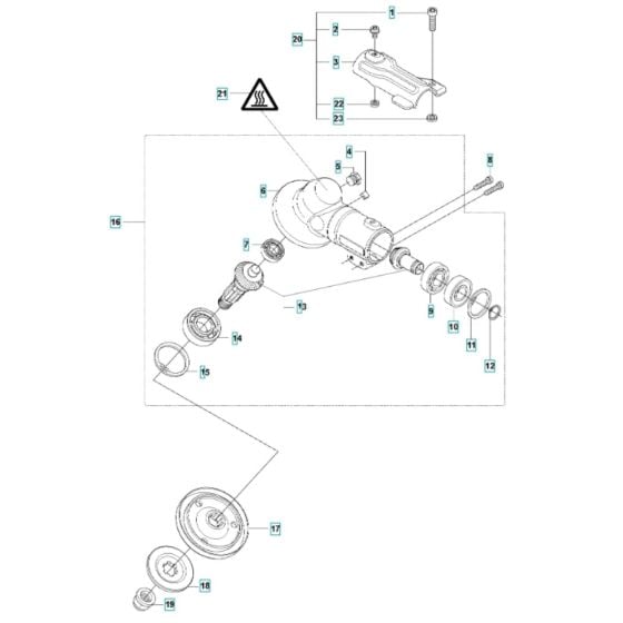 Bevel Gear for Husqvarna 535iFR Battery Brushcutter