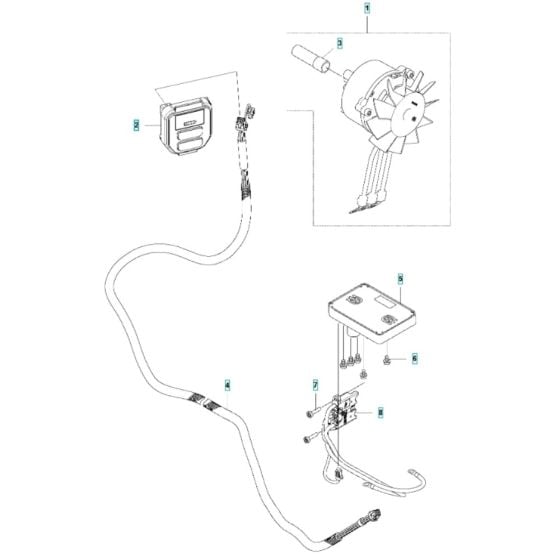 Electrical for Husqvarna 535iFR Battery Brushcutter