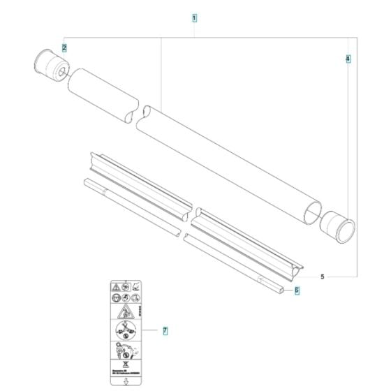 Shaft for Husqvarna 535iFR Battery Brushcutter