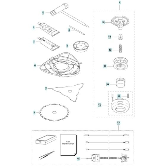 Accessories for Husqvarna 535iFR BT Battery Brushcutter