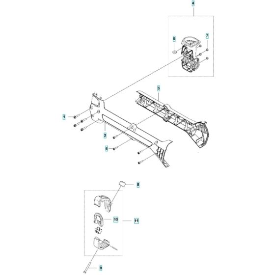 Suspension for Husqvarna 535iFR BT Battery Brushcutter