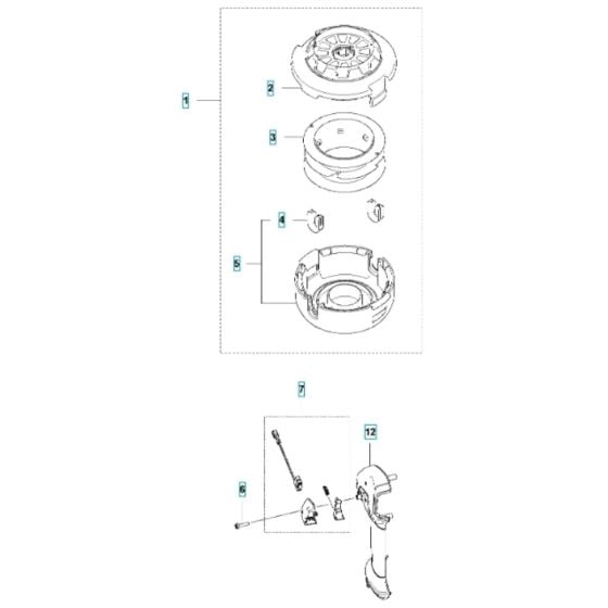 Accessories (1) for Husqvarna 535iFR BT Battery Brushcutter