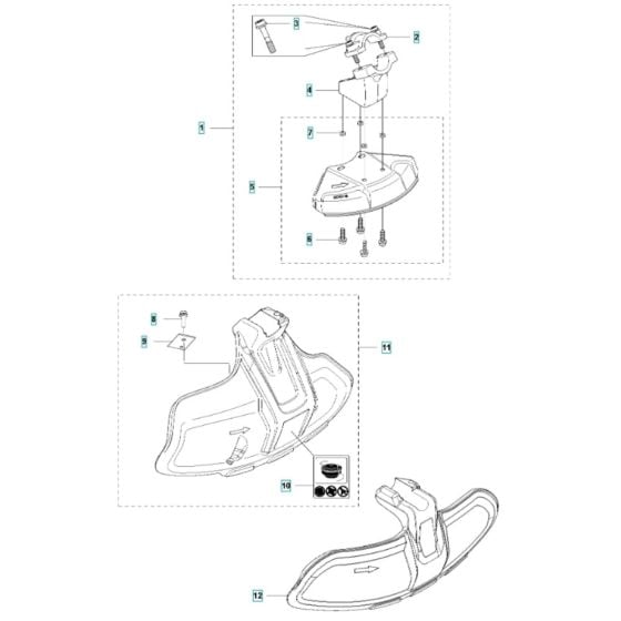 Accessories (2) for Husqvarna 535iFR BT Battery Brushcutter