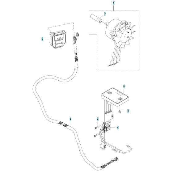 Electrical for Husqvarna 535iFR BT Battery Brushcutter