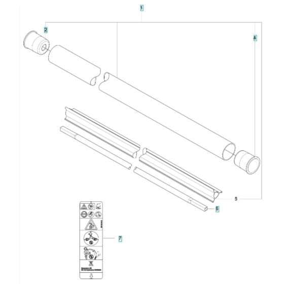 Shaft for Husqvarna 535iFR BT Battery Brushcutter