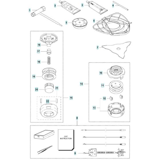 Accessories for Husqvarna 535iRX Battery Brushcutter