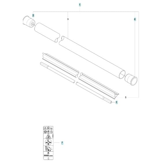 Shaft for Husqvarna 535iRX Battery Brushcutter