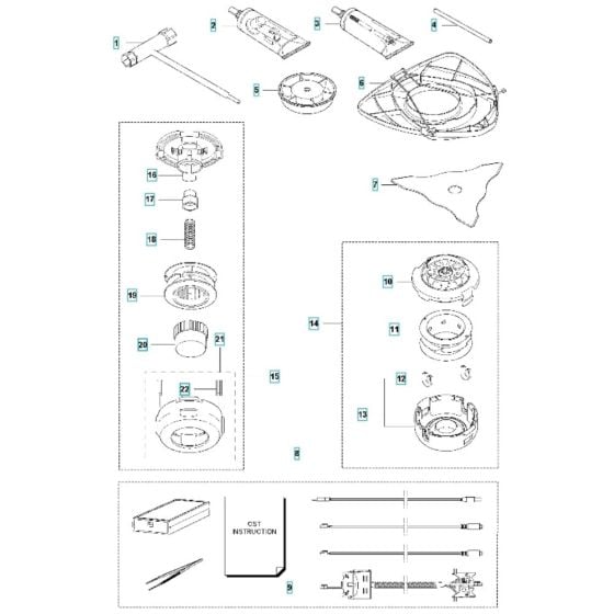 Accessories for Husqvarna 535iRXT Battery Brushcutter