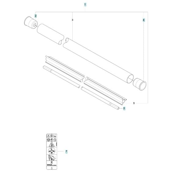 Shaft for Husqvarna 535iRXT Battery Brushcutter