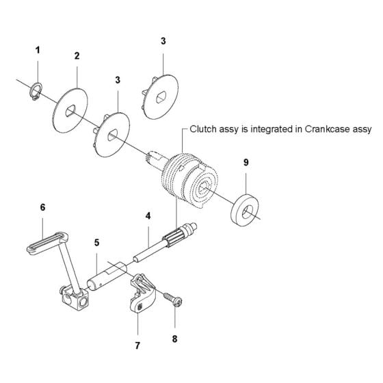 Clutch Assembly for Husqvarna 536Li XP Chainsaw