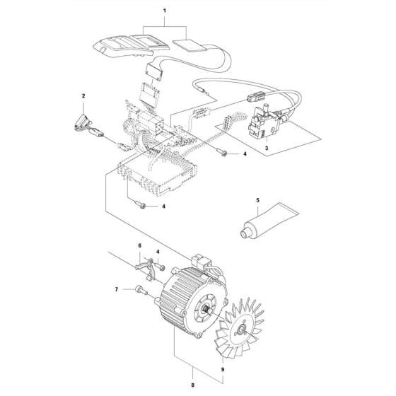 Electrical Assembly for Husqvarna 536Li XP Chainsaw