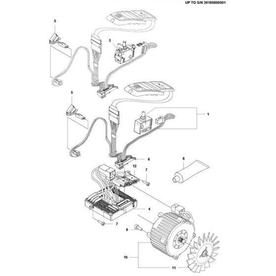 Electrical Assembly -1 for Husqvarna 536Li XP Chainsaw