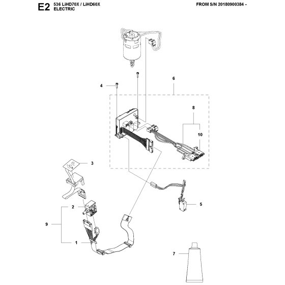 Electrical Assembly for Husqvarna 536LIHD60X Hedge Trimmers