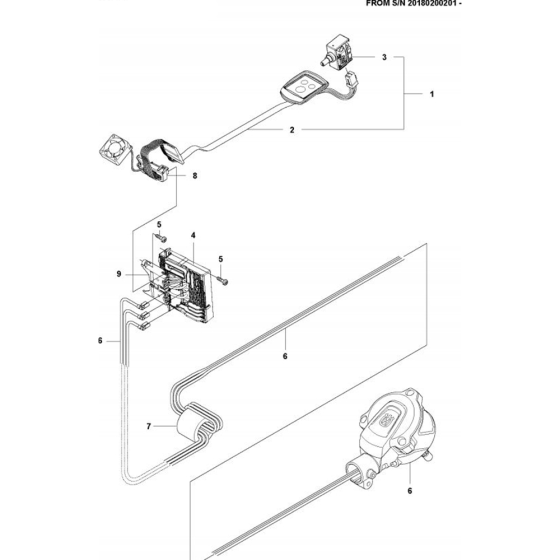 Electrical-1 for Husqvarna 536 LiLX Trimmer/ Edgers