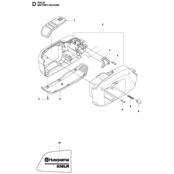 Housing Assembly For Husqvarna 536LiR Brushcutters