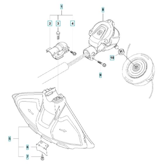 Cutting Equipment for Husqvarna 536LiR Battery Brushcutter