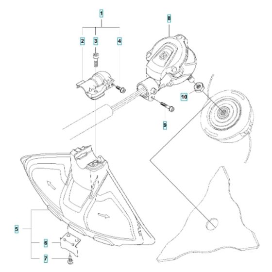 Cutting Equipment for Husqvarna 536LiRX Battery Brushcutter