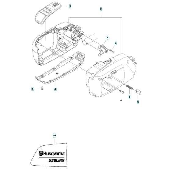 Housing for Husqvarna 536LiRX Battery Brushcutter