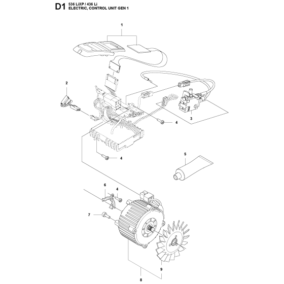 Electrical Assembly For Husqvarna 536lIXP  Chainsaw 