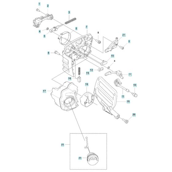 Chain Brake (1) for Husqvarna 540i XP Battery Chainsaw