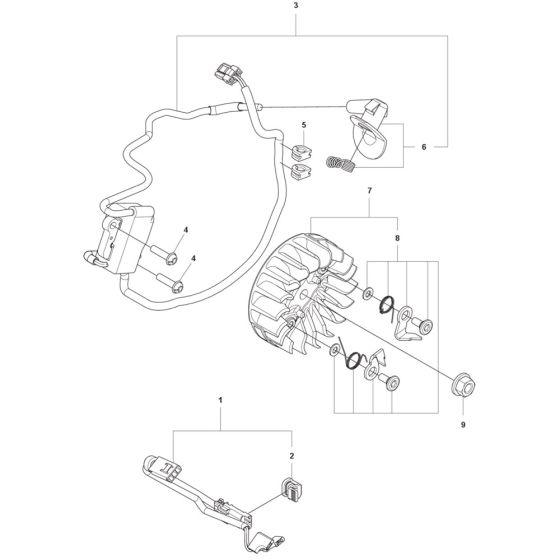 Ignition System Assembly for Husqvarna 540XP Mark III Chainsaw