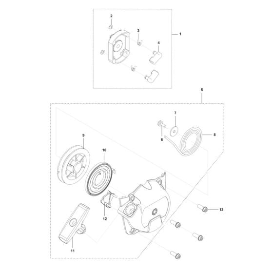 Starter for Husqvarna 541EA Auger