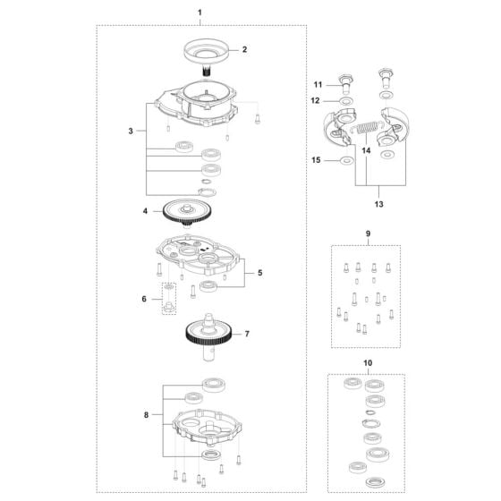 Transmission for Husqvarna 541EA Auger