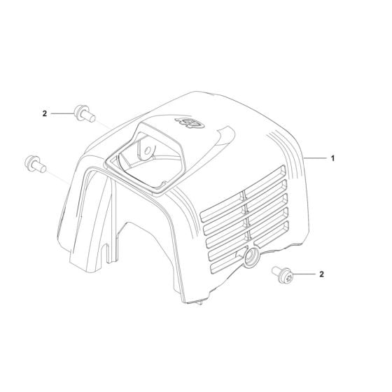 Cylinder Cover for Husqvarna 541EA Auger