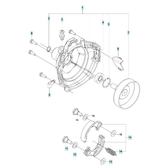 Clutch Assembly for Husqvarna 541RB Brushcutter