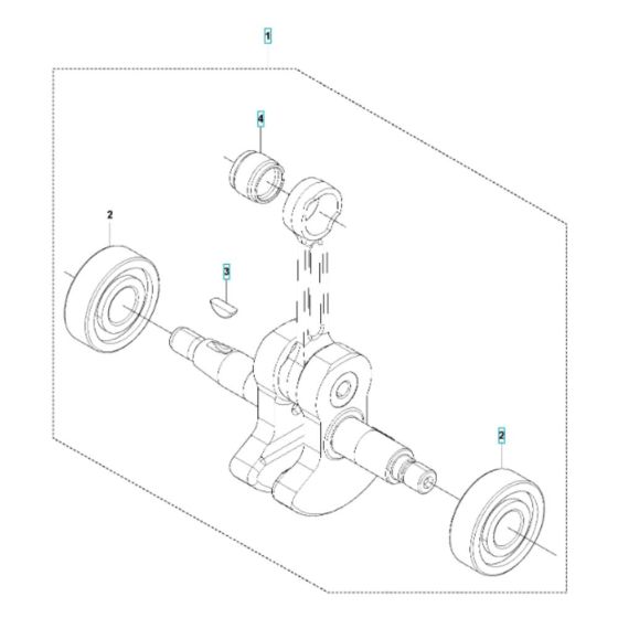 Crankshaft Assembly for Husqvarna 541RB Brushcutter