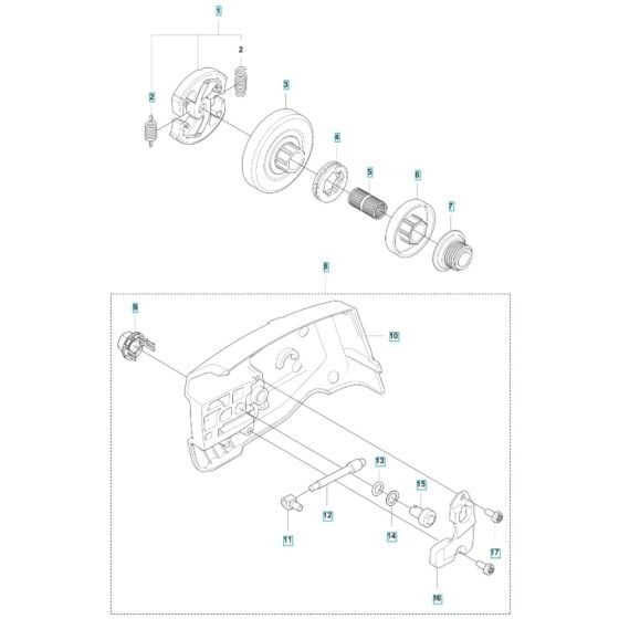 Clutch for Husqvarna 542i XP Battery Chainsaw