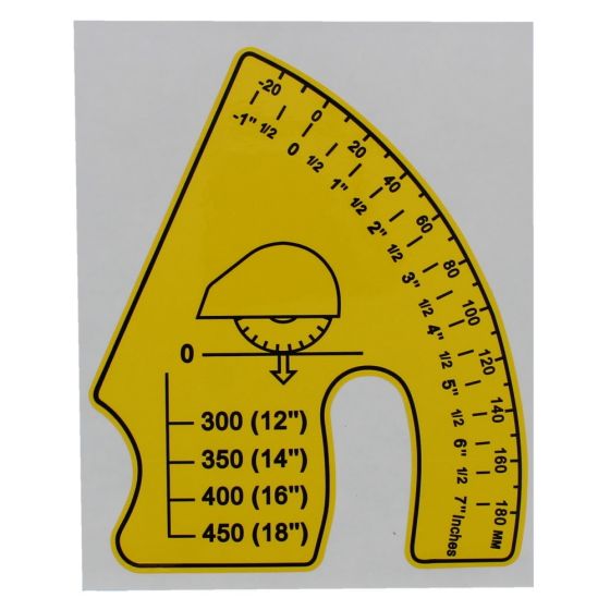 Sticker Sector fits Husqvarna FS400, FS400 LV Floor Saws - 543 07 96-19