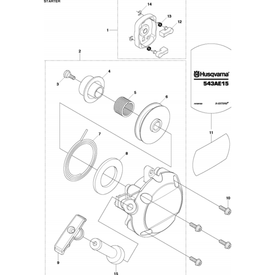 Starter Assembly for Husqvarna 543AE15 Earth Auger