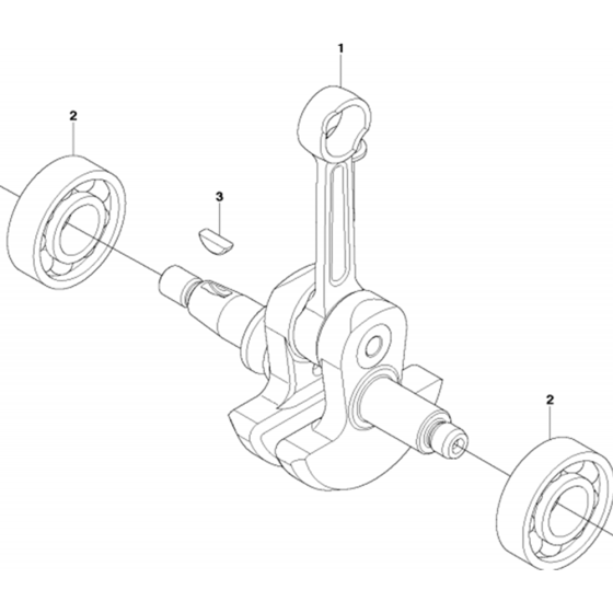 Crankshaft Assembly for Husqvarna 543AE15 Earth Auger