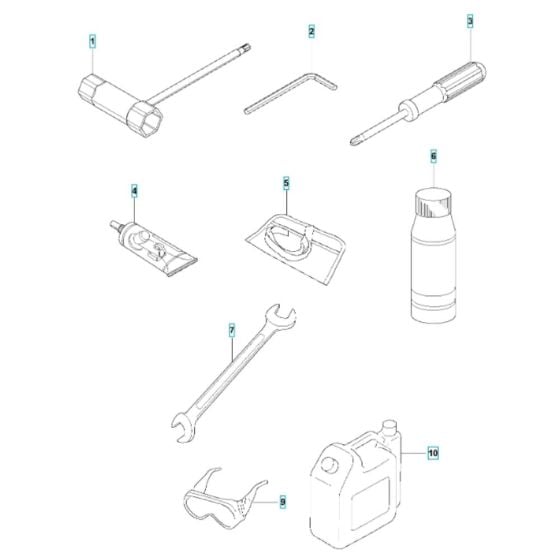 Accessories for Husqvarna 543RB Brushcutter