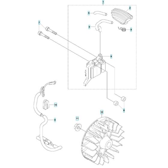 Ignition Assembly for Husqvarna 543RBS Brushcutter