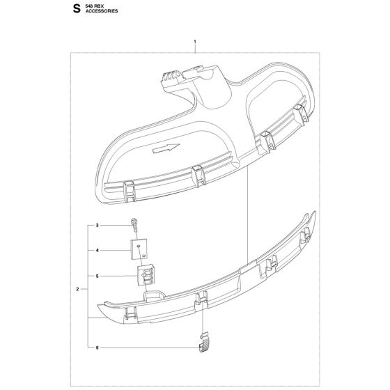 Accessories-2 Assembly For Husqvarna 543RBX Brushcutters